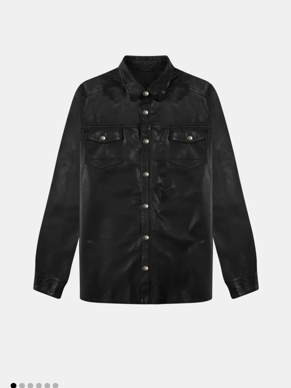 LEATHER SHIRT - BLACK ( You Will Get Laid)